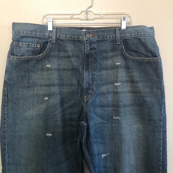 Levi's® 569™ Loose Straight Denim High Rise Distressed Jeans Size W44 L 32 - Picture 3 of 13